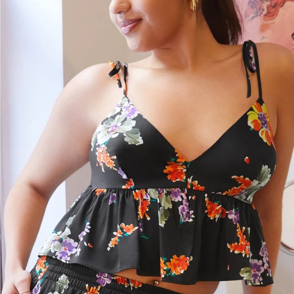 Savage x FENTY Satin Floral Sleep Cami